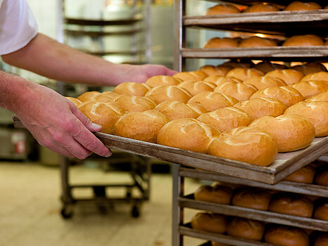 Brötchen frisch aus dem Ofen